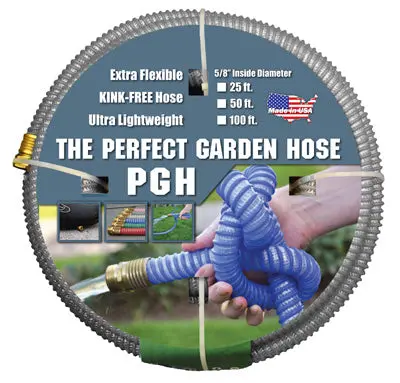 Ultra-Flexible Kink-Resistant Garden Hose – Gray, 5/8-Inch X 50-Foot 1