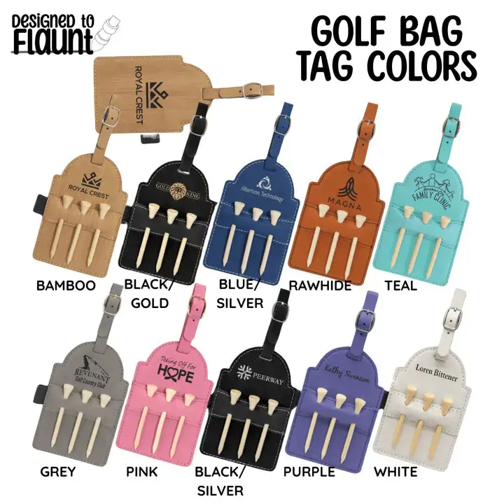 Uv-Printed 'The 19Th Hole' Golf Bag Tag – Weather-Resistant Finish 1