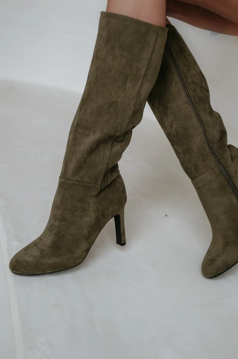Vevolo Khaki Ankle Boots 1