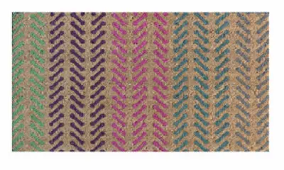 Vibrant Multi-Color Coir Doormat – Durable Indoor/Outdoor Entry Mat, 18 X 30 Inches 1