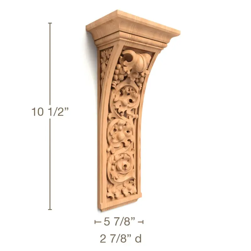 Vineyard Corbel – Extended Reach – 5.875" W × 13.25" H × 3.625" D – Special Order (3–6 Weeks) 1