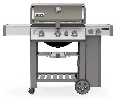 Weber Genesis Ii Se-330 Lp Gas Grill – 3-Burner + Side Burner, 39,000 Btu, Smoke Finish 1