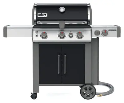 Weber Genesis Ii Se-335 Natural Gas Grill – 3-Burner, 39,000 Btu, Black With Side & Sear Burners 1