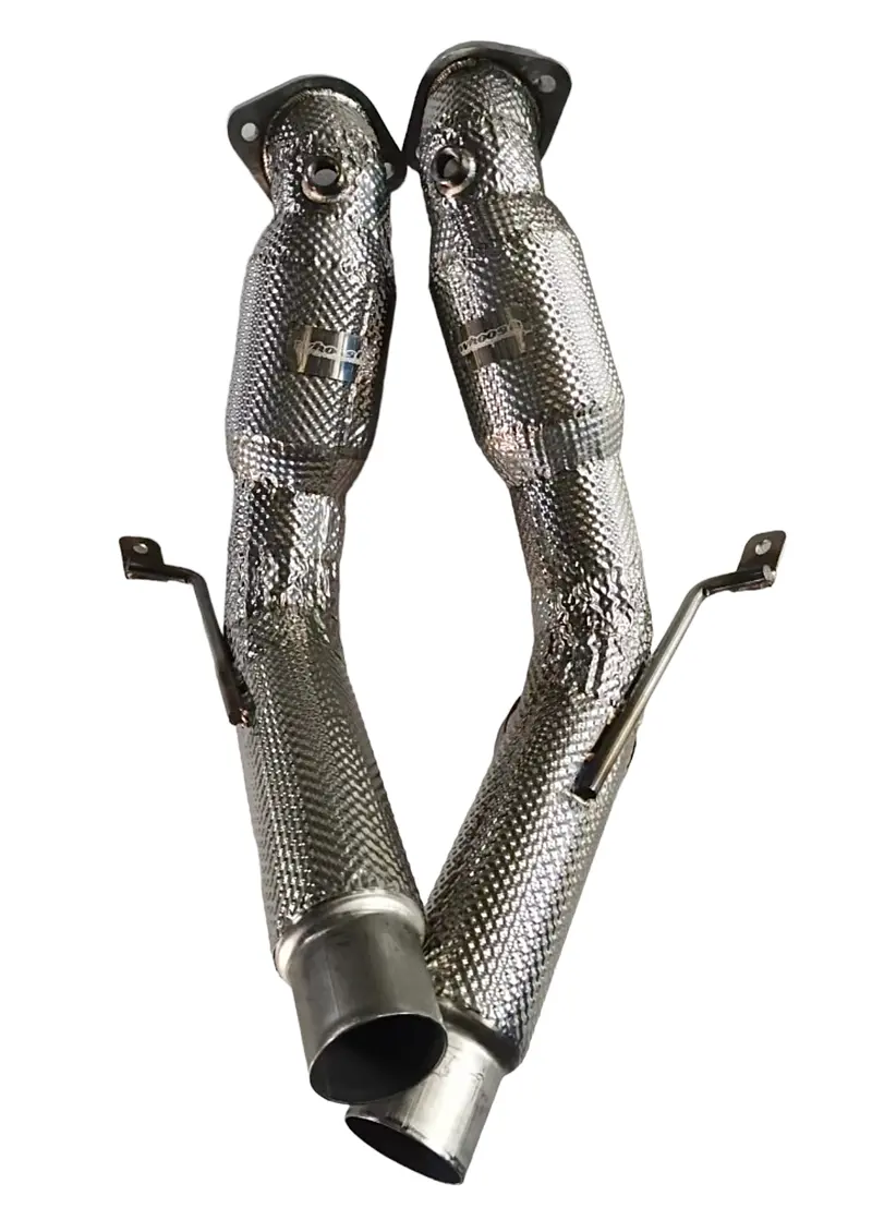 Whoosh Motorsports Catted 304 Stainless Steel Downpipes For 2020–2024 Ford Explorer St 1