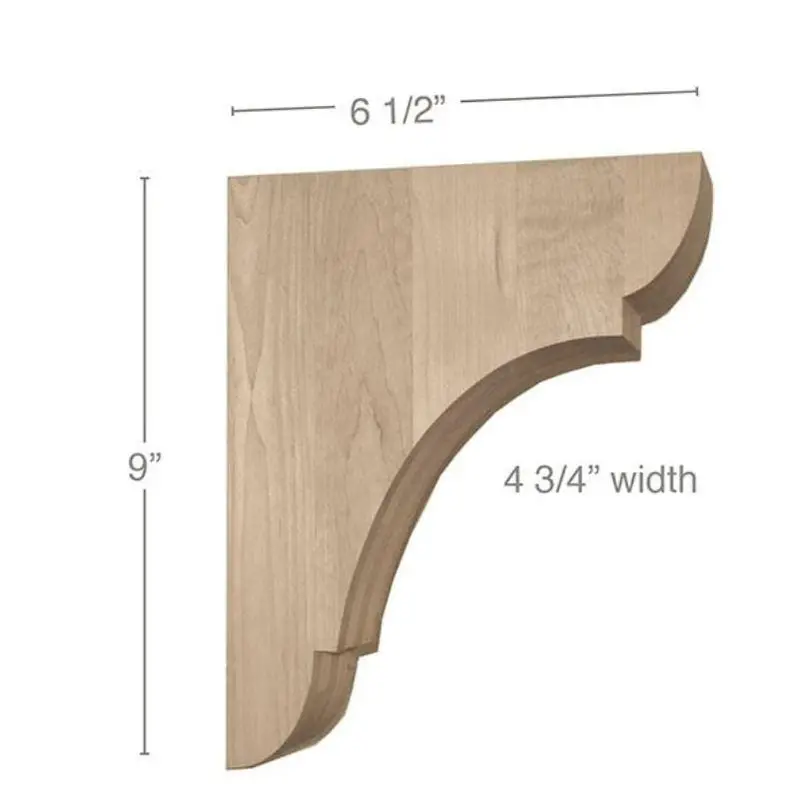Wider Medium Classic Bar Bracket – 4.75" W × 9" H × 6.5" D 1