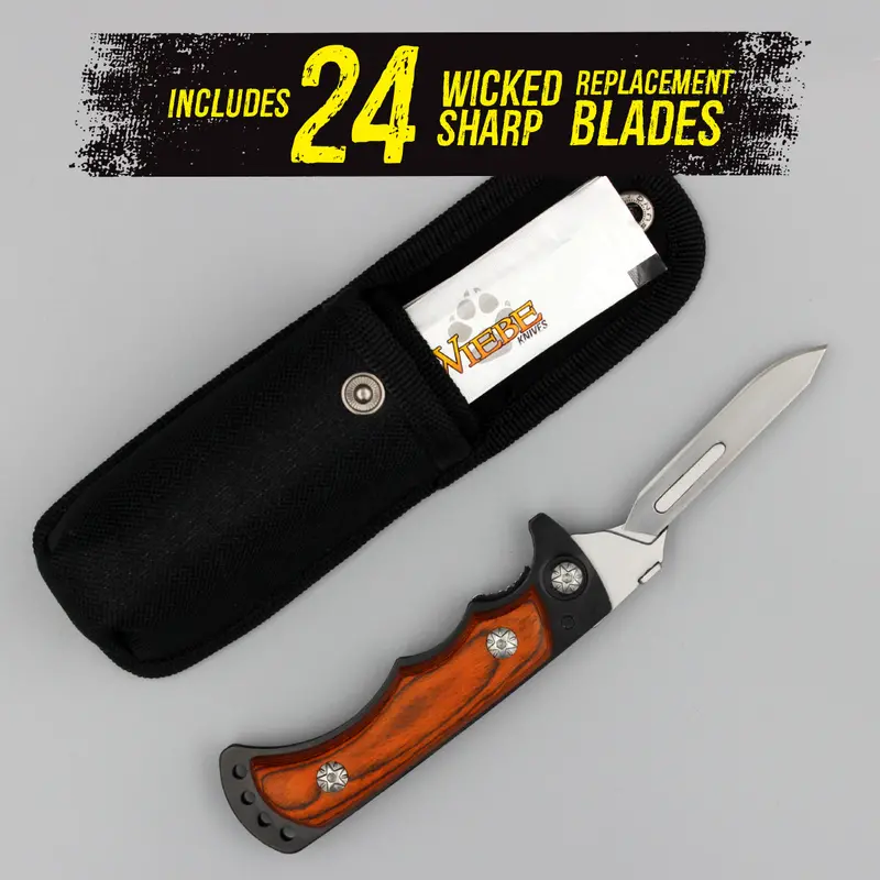 Wiebe Vixen Compact Folding Skinning Knife 1