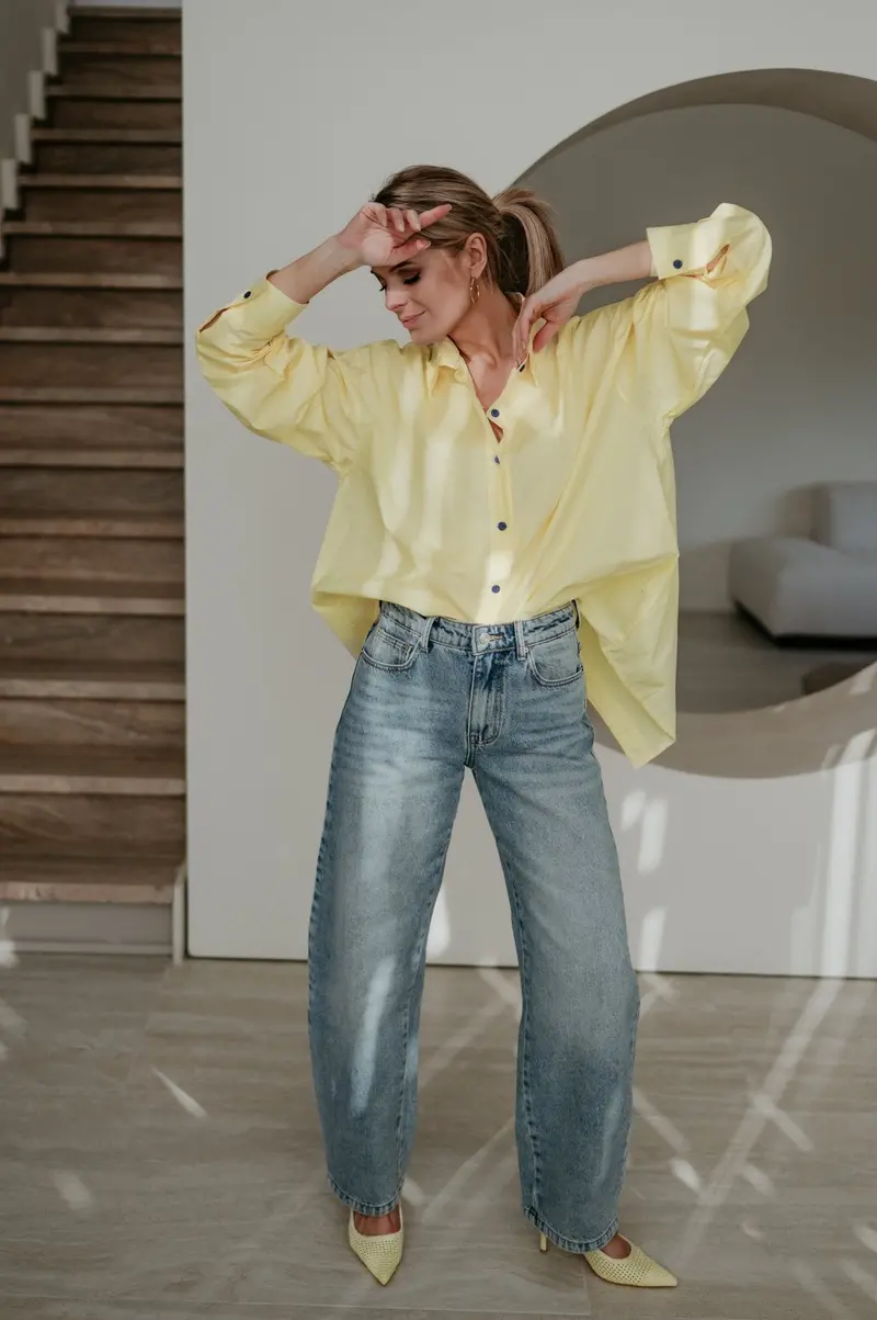 Yellow Tredo Button-Down Shirt 1