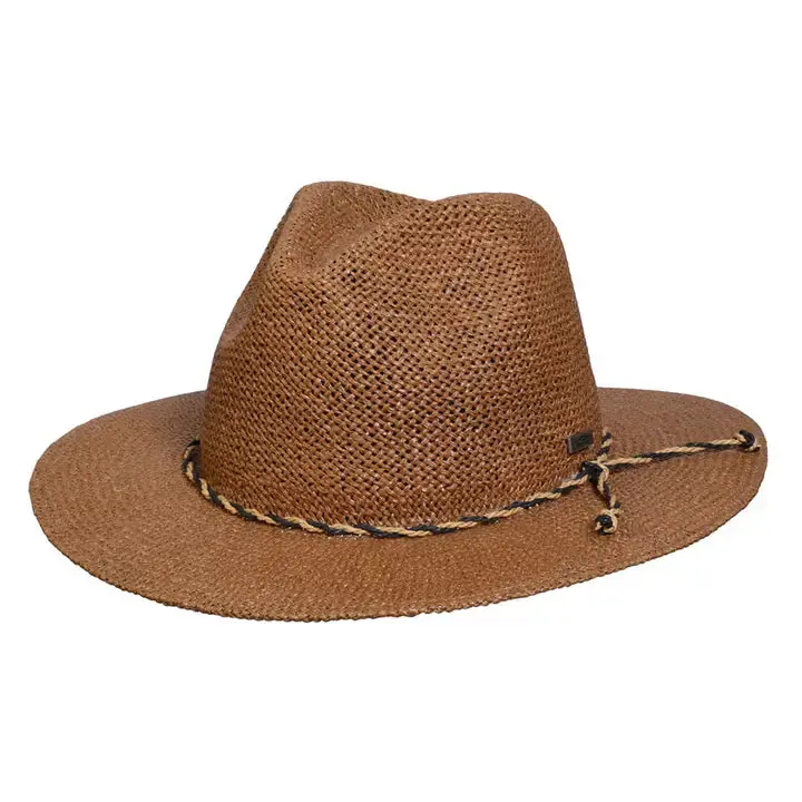 Yogi Beach Bohemian Straw Hat In Warm Brown – Conner Hats 1