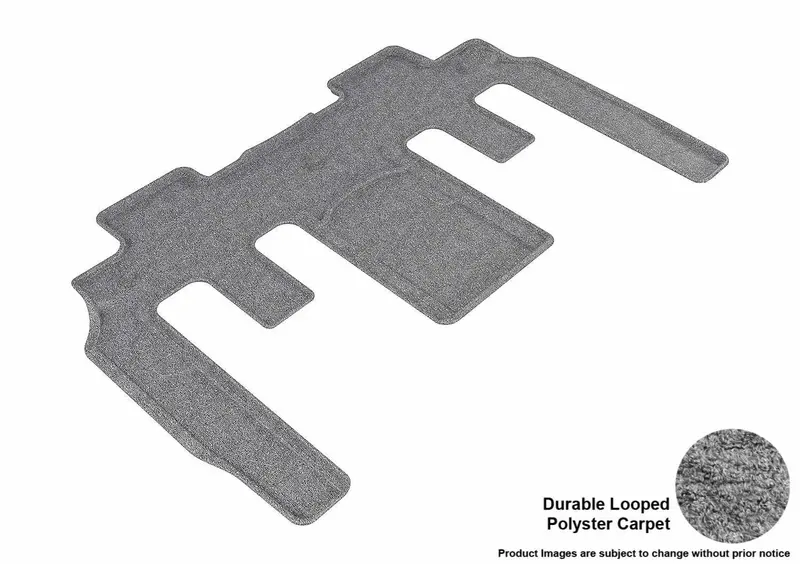 3D Maxpider Classic Gray Floor Mat – Second-Row Rear (Single Piece) 1
