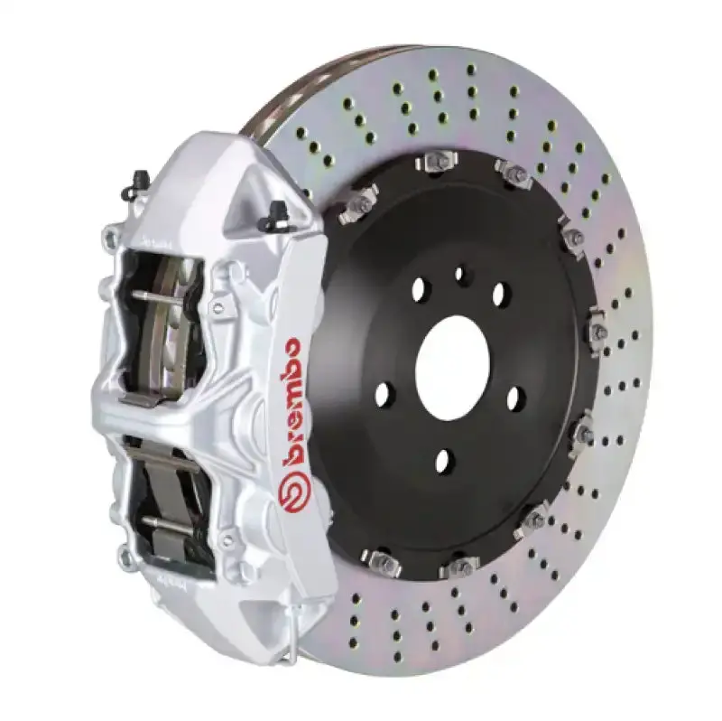 Brembo Gt Big Brake Kit – 6-Piston Front Calipers With Drilled 405X34Mm Two-Piece Rotors (Cayenne) 1