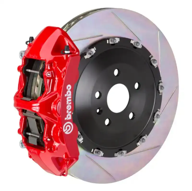 Brembo Gt Big Brake Kit For Range Rover – Front 6-Piston Calipers With 405X34Mm Two-Piece Slotted Rotors (Red Finish) 1