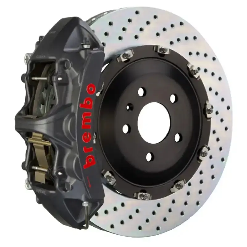 Brembo Ha-Series 6-Piston Front Brake Kit With Drilled 405X34Mm Two-Piece Rotors For 2009–2013 Bmw X5 M 1