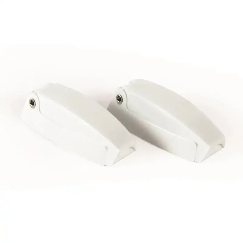 Camco 44173 Rv Baggage Door Catch – Polar White C-Clip Style Hold-Open Mechanism 1