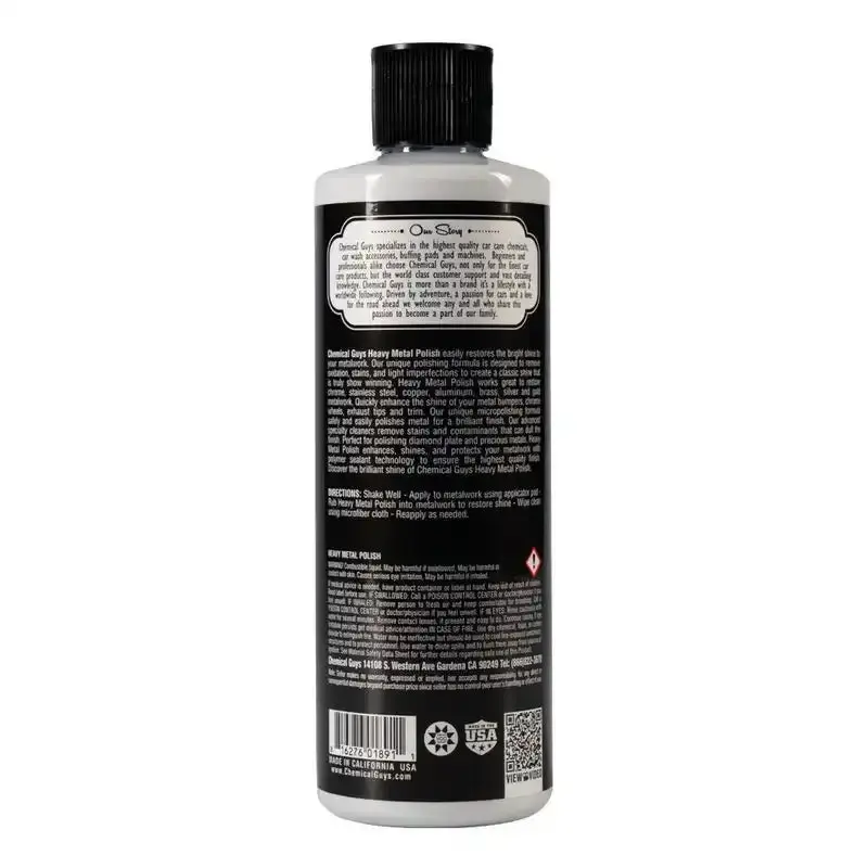 Chemical Guys Heavy Metal Polish – 16 Oz Bottle (Pack Of 6) 1