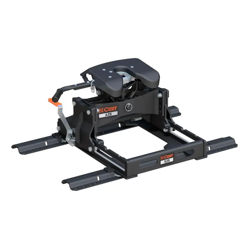 Curt A25 Sliding Fifth Wheel Hitch Kit – 25,000-Lb Capacity With Mounting Rails 1