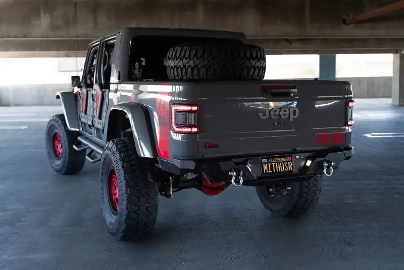 Dv8 Offroad Rbgl-11 Rear Bumper For 2020–2023 Jeep Gladiator Jt – Fs-15 Series, Heavy-Duty Steel Construction 1