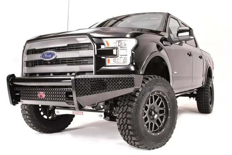 Fab Fours Ff09-K1961-1 Black Steel Ranch-Style Front Bumper 1