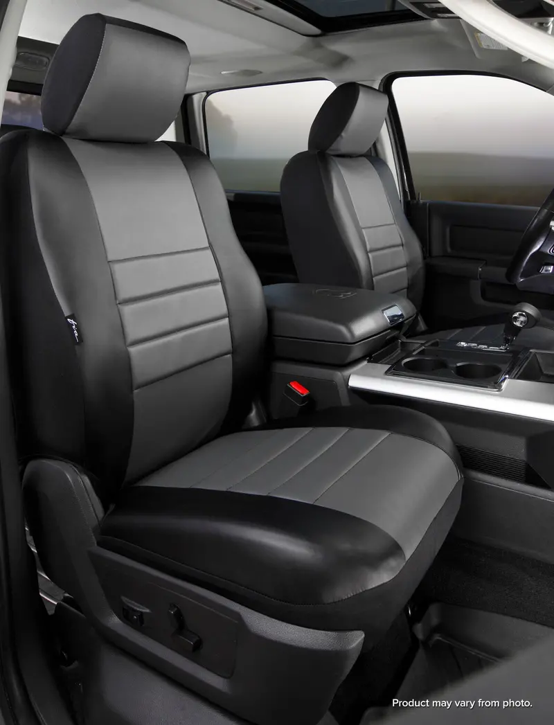 Fia Sl60 Series Gray Leatherlite Seat Covers – Custom-Fit Front Covers For Superior Comfort And Style 1