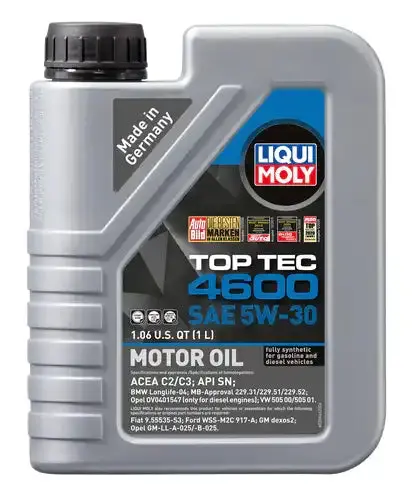 Liqui Moly Top Tec 4600 5W-30 Full Synthetic Motor Oil – Advanced Protection For Gasoline Engines 1
