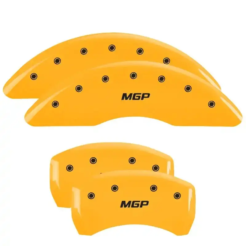 Mgp 4 Caliper Covers Engraved Front & Rear Mgp Yellow Finish Black Char 2007 Mercedes-Benz C280 1