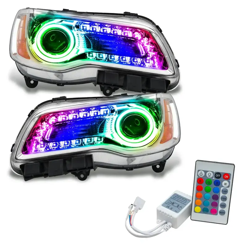 Oracle Lighting 7730-504 Colorshift Led Headlights – Chrome Bezel, Non-Hid, Integrated Drl 1