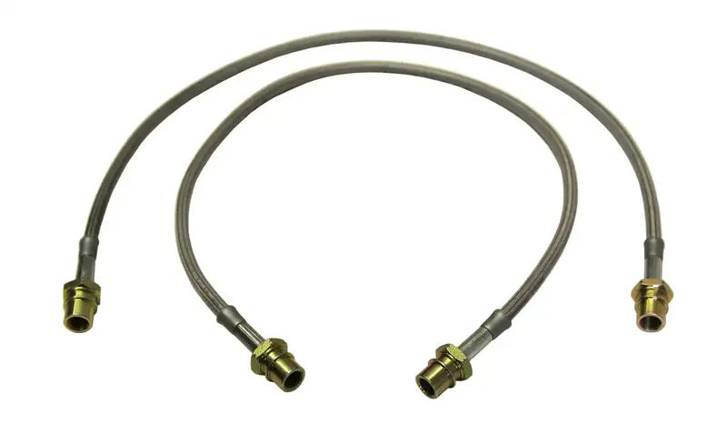Skyjacker Front Brake Line Kit – Stainless-Steel Braided Hoses For 1979–1995 Toyota Pickup Trucks 1