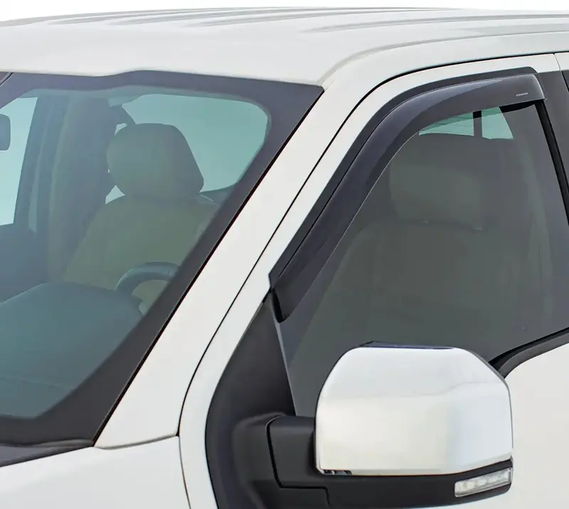 Stampede Tape-Onz Smoke-Tinted Sidewind Deflectors – Two-Piece Aerodynamic Window Shield Kit 1